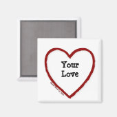 Love - Iハート(Fill In) – マグネット (正面/裏面)