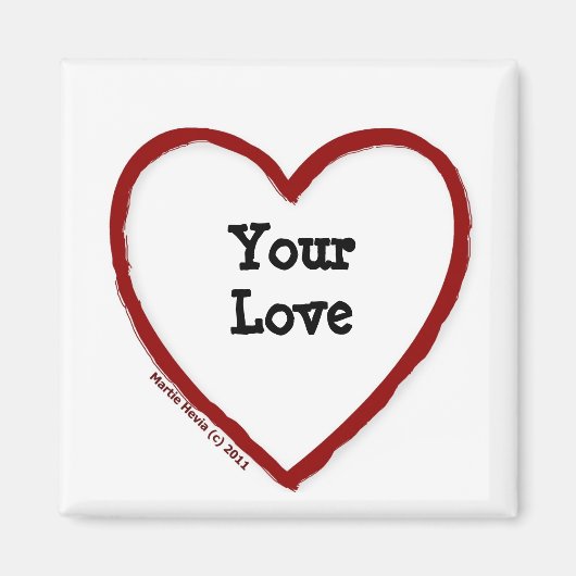 Love - Iハート(Fill In) – マグネット (正面)