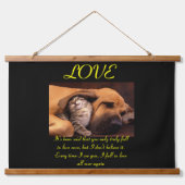 LOVE I秋中の恋 吊り下げ型タペストリー (正面)