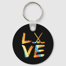  Love Ice Hokey  Keychain キーホルダー