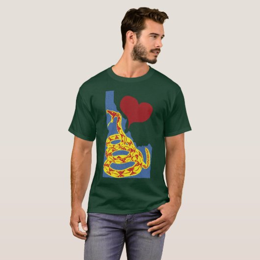 Love Idaho Gadsen Snake Tシャツ (正面フル)