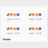 LOVE in カラフルフラ航海のグ 長方形シール (シート)