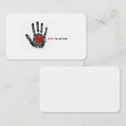 Love in Action Calling Cards 名刺 (正面/裏面)