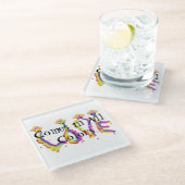 Love in All Colors ガラスコースター (アングル)