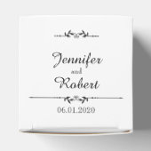 Love in Any Language in金ゴールド結婚式の引き出物ボックス フェイバーボックス (上部)