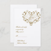 Love in Any Language in金ゴールド・レスポンス・カード 出欠カード (正面/裏面)