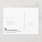 Love in Any Language in Silver RSVPポストカード インビテーションポストカード (裏面)