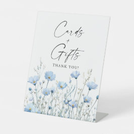 Love In Bloom Blue Bridal Shower Cards Gifts Sign 台座サイン