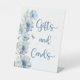 LOVE IN BLOOM BLUE FLORAL BRIDAL SHOWER 台座サイン