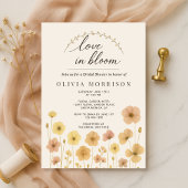 Love In Bloom Boho Bridal Shower  招待状