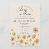 Love In Bloom Boho Bridal Shower  招待状 (正面)