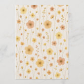 Love In Bloom Boho Couples Shower 招待状 (裏面)