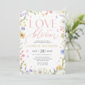 Love in Bloom Bridal Shower Invitation 招待状 (スタンド正面)