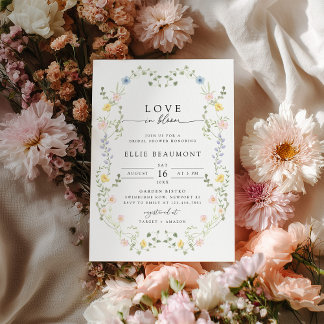 Love in Bloom Bridal Shower Invitation 招待状