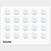 Love in Bloom Bridal Shower Round Favor Stickers ラウンドシール (シート)