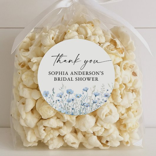 Love in Bloom Bridal Shower Round Favor Stickers ラウンドシール