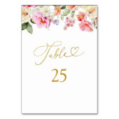 Love In Bloom Bridal Shower Table Number テーブルナンバー (正面)