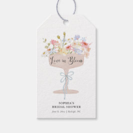 Love in Bloom Bridal Shower Thank You ギフトタグ