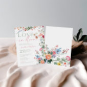 Love in Bloom Colorful Bridal Shower Invite 招待状