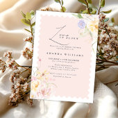 Love in bloom Floral Elegance Bridal Shower  招待状