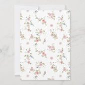 Love in Bloom Floral Garden Bridal Shower 招待状 (裏面)