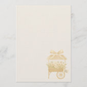 Love in Bloom Flower Market Bow Bridal Shower 招待状 (裏面)