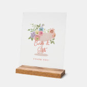 Love in Bloom Garden Bridal Shower Cards & Gifts アクリルサイン (傾斜)