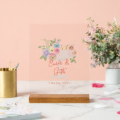 Love in Bloom Garden Bridal Shower Cards & Gifts アクリルサイン (ウェディング)