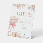 Love in Bloom Gifts Table Bridal Shower 台座サイン (正面)
