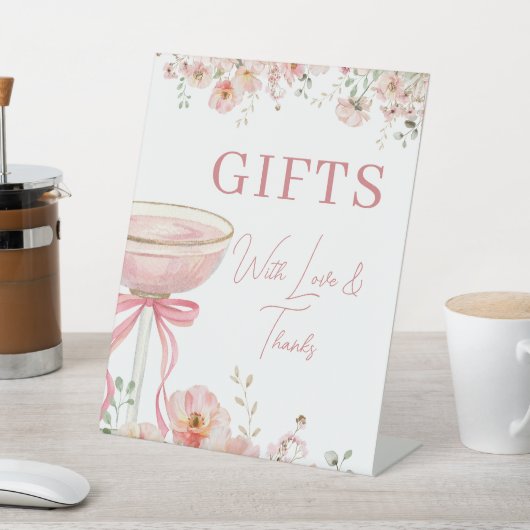 Love in Bloom Gifts Table Bridal Shower 台座サイン (インサイチュ)