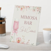 Love in Bloom Mimosa Bar Bridal Shower 台座サイン (インサイチュ)