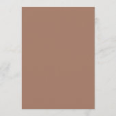 Love in Bloom Mocha Mousse Floral Bride to Be アドバイスカード (裏面)