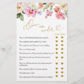 Love In Bloom Over or Under Games Card (正面)