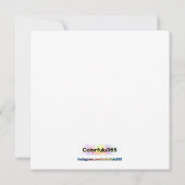 Love in Bloom – Pink Tulip Calligraphy 招待状 (裏面)