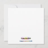 Love in Bloom – Potted Flowers Calligraphy 招待状 (裏面)