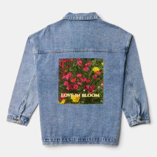 Love in Bloom Red Roses Jacket デニムジャケット