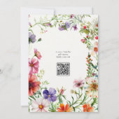 Love in Bloom Spring Floral Bridal Shower 招待状 (裏面)