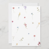 love in bloom Wildflower bridal shower Invitation 招待状 (裏面)