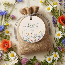 Love in Bloom Wildflower Meadow Bridal Shower フェイバータグ