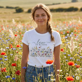 Love in Bloom Wildflower Meadow Bridal Shower Tシャツ