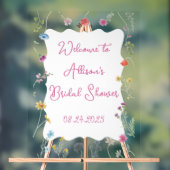 Love in Blue Bridal Shower Sign アクリルサイン (ニュートラル)