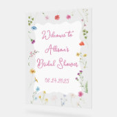 Love in Blue Bridal Shower Sign アクリルサイン (傾斜)