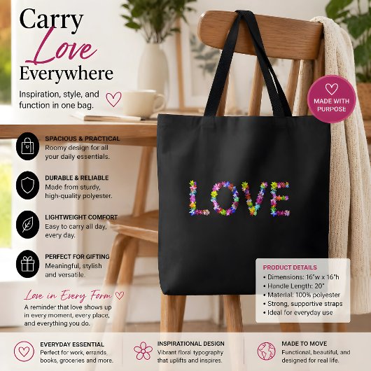 Love in Every Form | Inspirational  トートバッグ