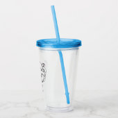 Love in Every Sip | Elegant Script Acrylic Straw  アクリルタンブラー (左)