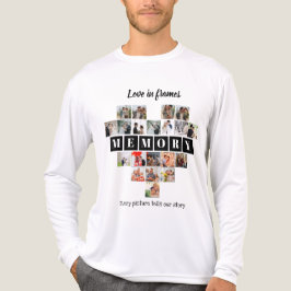 Love in Frames Heart 20 Photo Collage Romantic トライブレンドＴシャツ