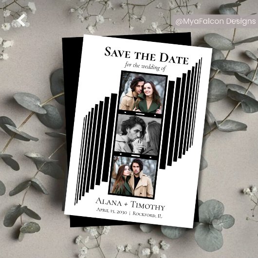 Love in Frames Modern Photo Save the Date セーブザデート
