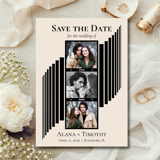 Love in Frames Modern Photo Save the Date セーブザデート