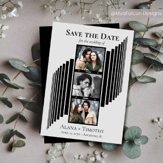 Love in Frames Modern Photo Save the Date セーブザデート