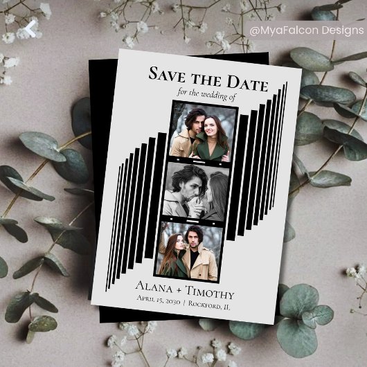 Love in Frames Modern Photo Save the Date セーブザデート