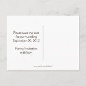 Love in Paris Save The Date 案内ポストカード (裏面)